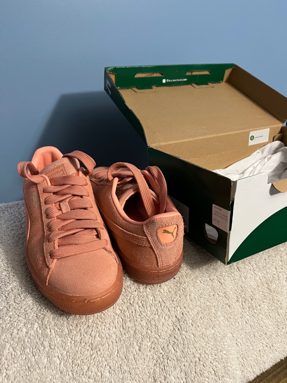 Puma Suede Sneakers in Coral